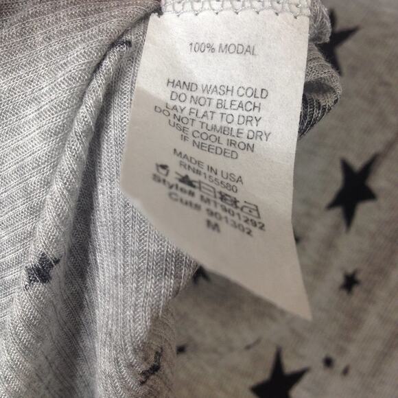 Anthropologie Maronie Star Top Heather Grey M - Picture 4 of 12